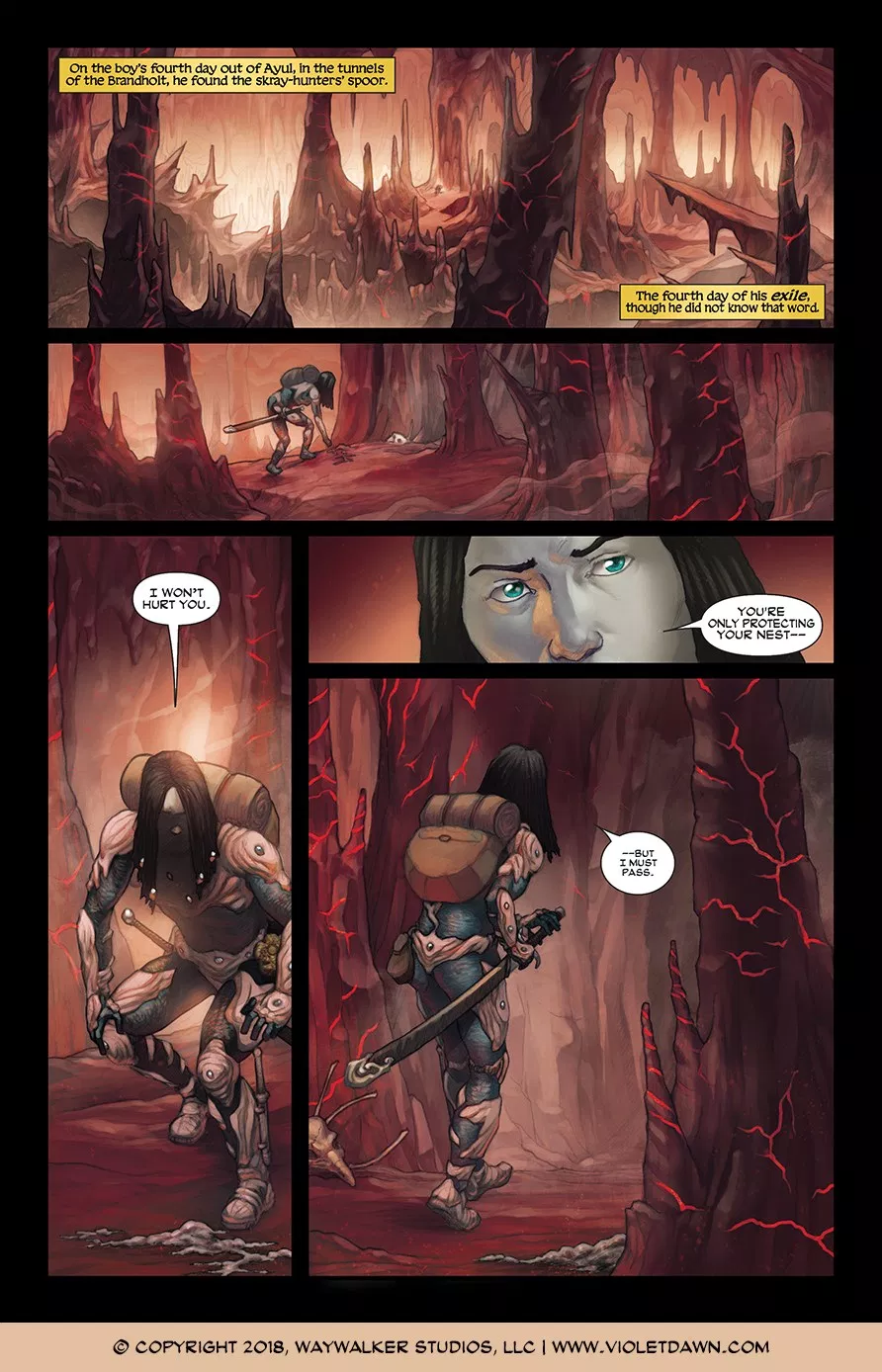Violet Dawn, Issue 1, Page 1